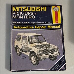 Mitsubishi Pick-Ups & Montero 1983-1993 Haynes Auto Repair Manual